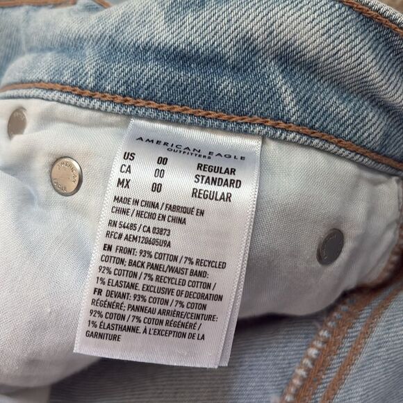 American Eagle 90s Straight Jeans Size 00 - Picture 14 of 14
